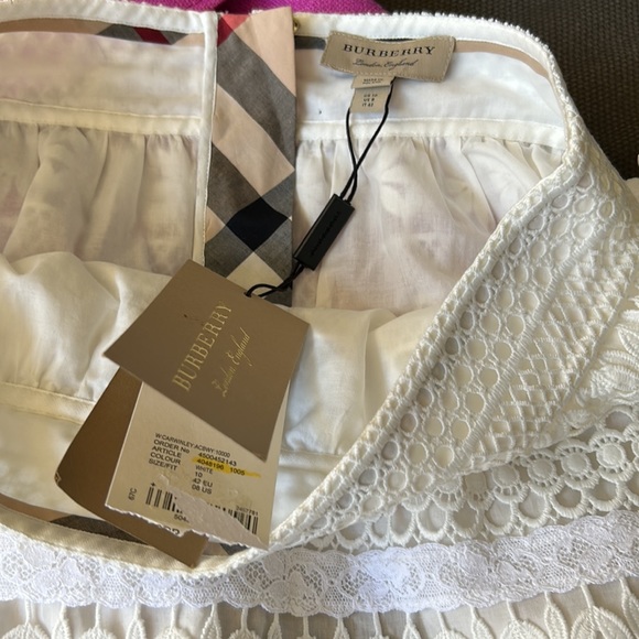 Burberry nwt size 8 lace crochet skirt A line - Picture 2 of 4